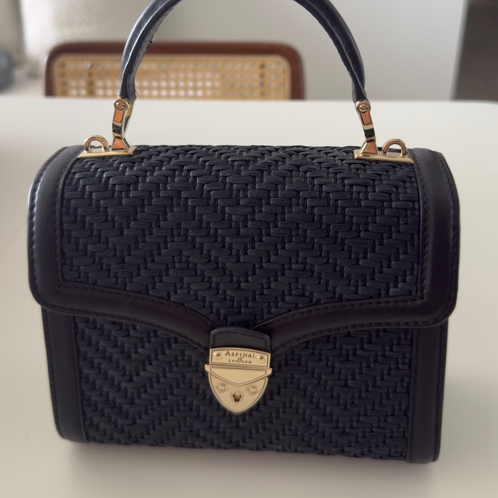 Black Woven Mini Bag